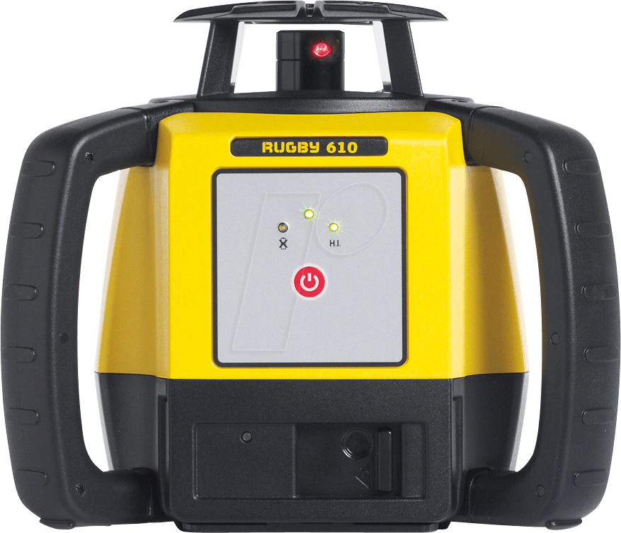 RUGBY 610 - Rotationslaser, rot, mit Rod Eye 120