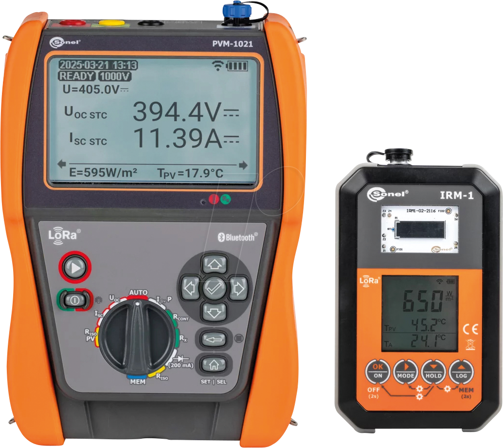 SONEL PVM1021PRO - Set von Prüfgeräten für Photovoltaikanlagen bis 1000 V, PVM-1021