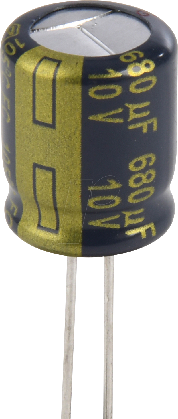 FC-A 680U 10B - Elko radial, 680µF, 10V, 105°C, low ESR, AEC-Q200