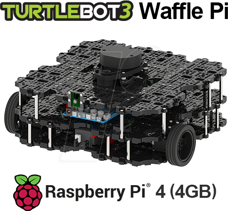 TB3 WAFFLE PI4 4 - Robotis TurtleBot3 Waffle Pi, Raspberry Pi 4 (4GB)
