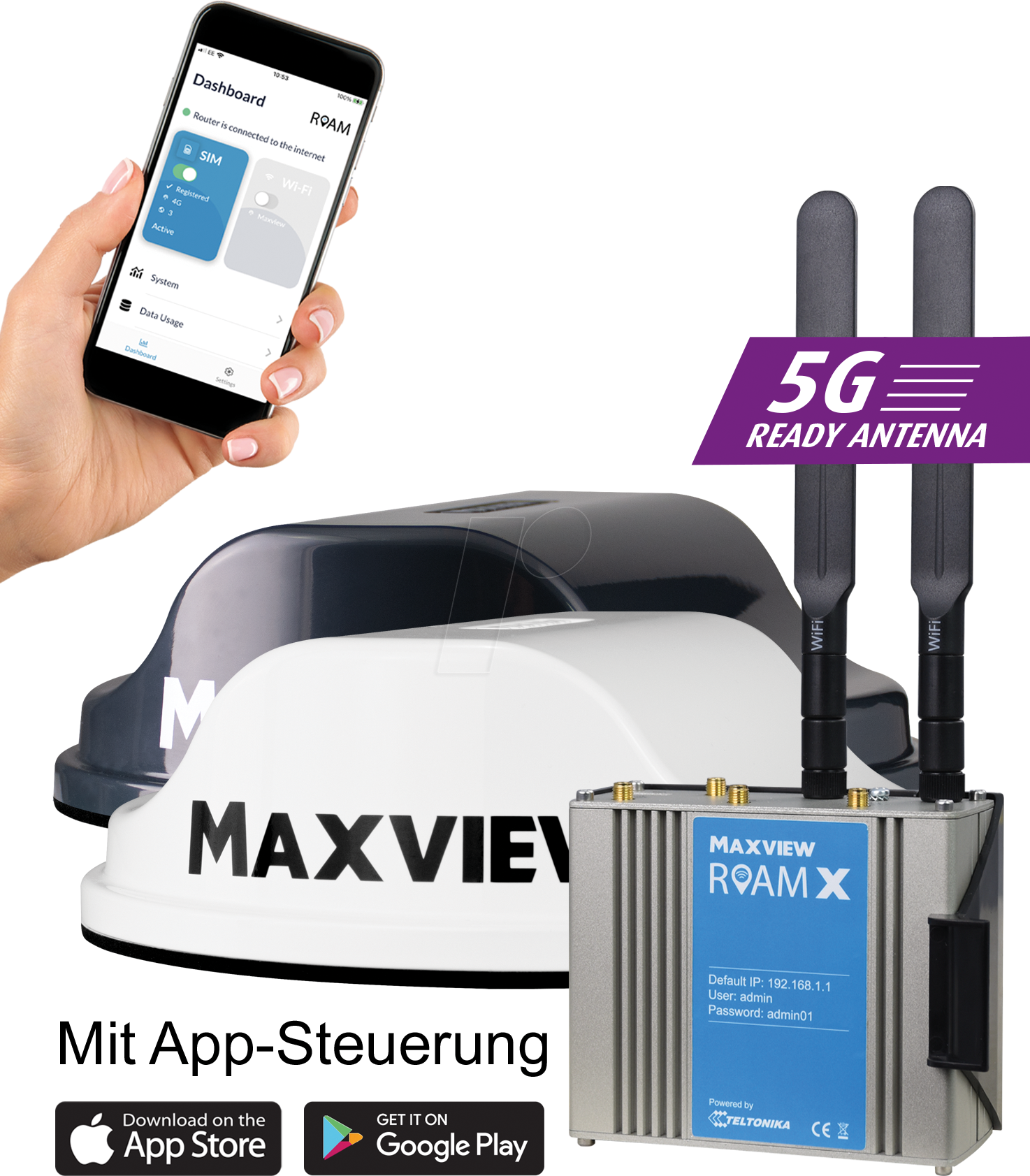 Thumbnail - MAXVIEW 40009 - Camping / Boot WLAN-Router 4G 300 MBit/s