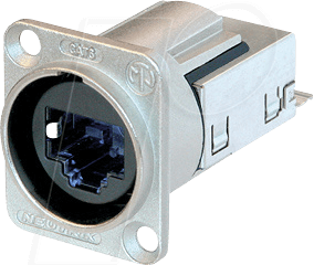 EBU CAT6 VN - CAT6 Einbaubuchse, vernickelt