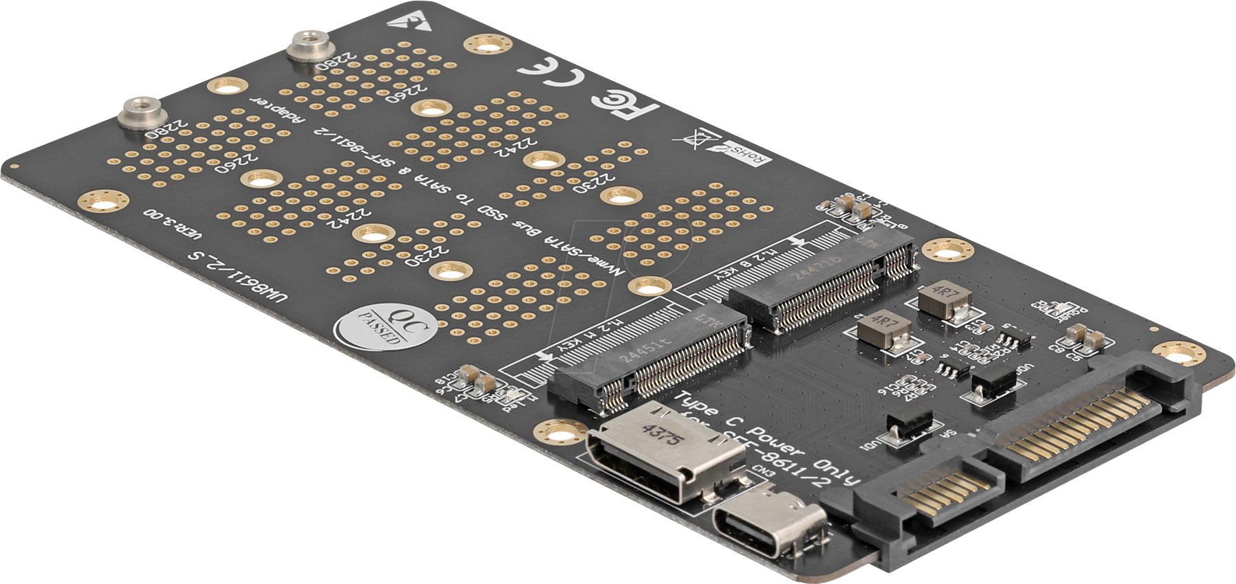 DELOCK 64294 - Konverter M.2 Key M NVMe > OCuLink SFF-8612