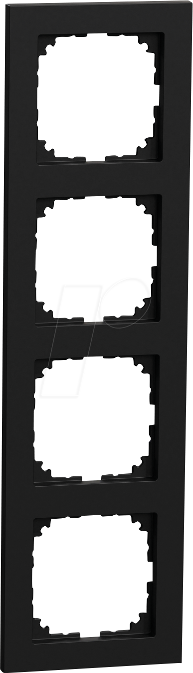 ME MEG4040-3603 - M-PURE Rahmen 4-fach Recyceld Plastic schwarz