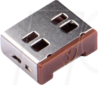 SK UL03P1BN - Port Schloss, USB Typ A, 10 Stück, braun