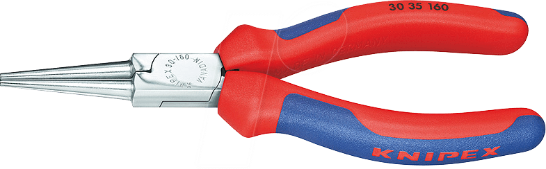 KN 30 35 140 - Langbeckzange, rund, 140 mm, verchromt