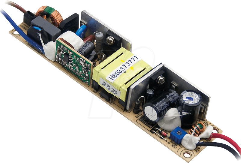 Thumbnail - MW PLP-20-24 - LED-Trafo, 19 W, 24 V DC, 800 mA, Open-Frame