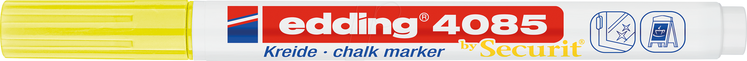 Thumbnail - EDDING 4085NGE - Kreidemarker, 1 mm - 2 mm, neongelb