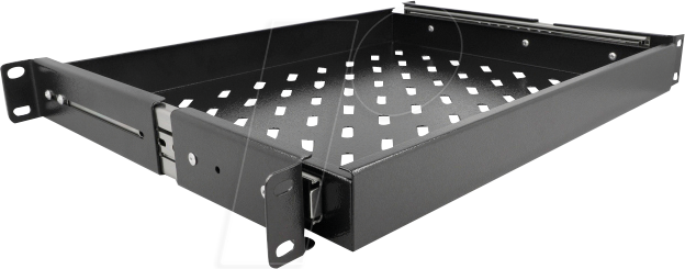 DELOCK 42631 - 19'' Schublade, 1 HE, schwarz