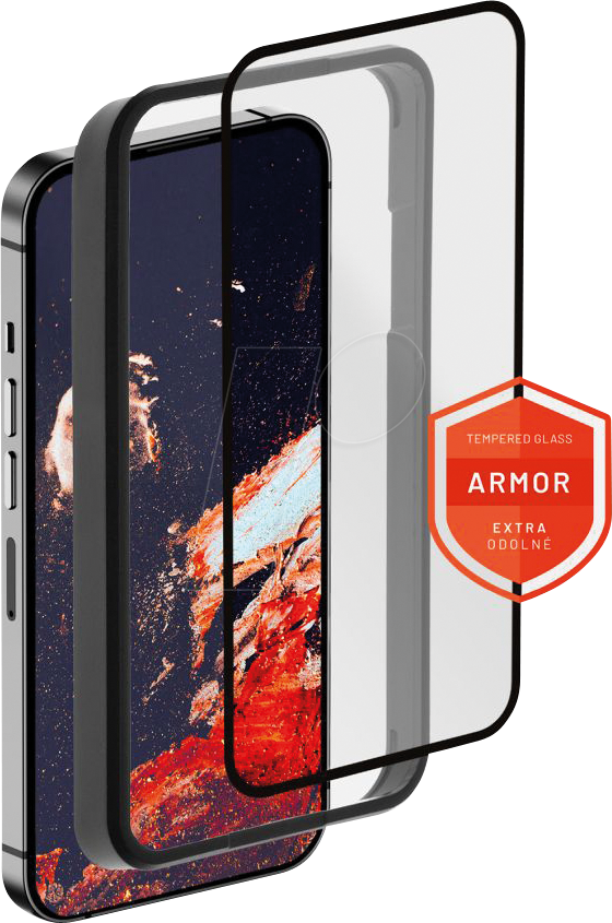 FIXGA-1203-BK - Schutzfolie, Armor Full Cover 2,5D Tempered Glass, iPhone 15 Pro