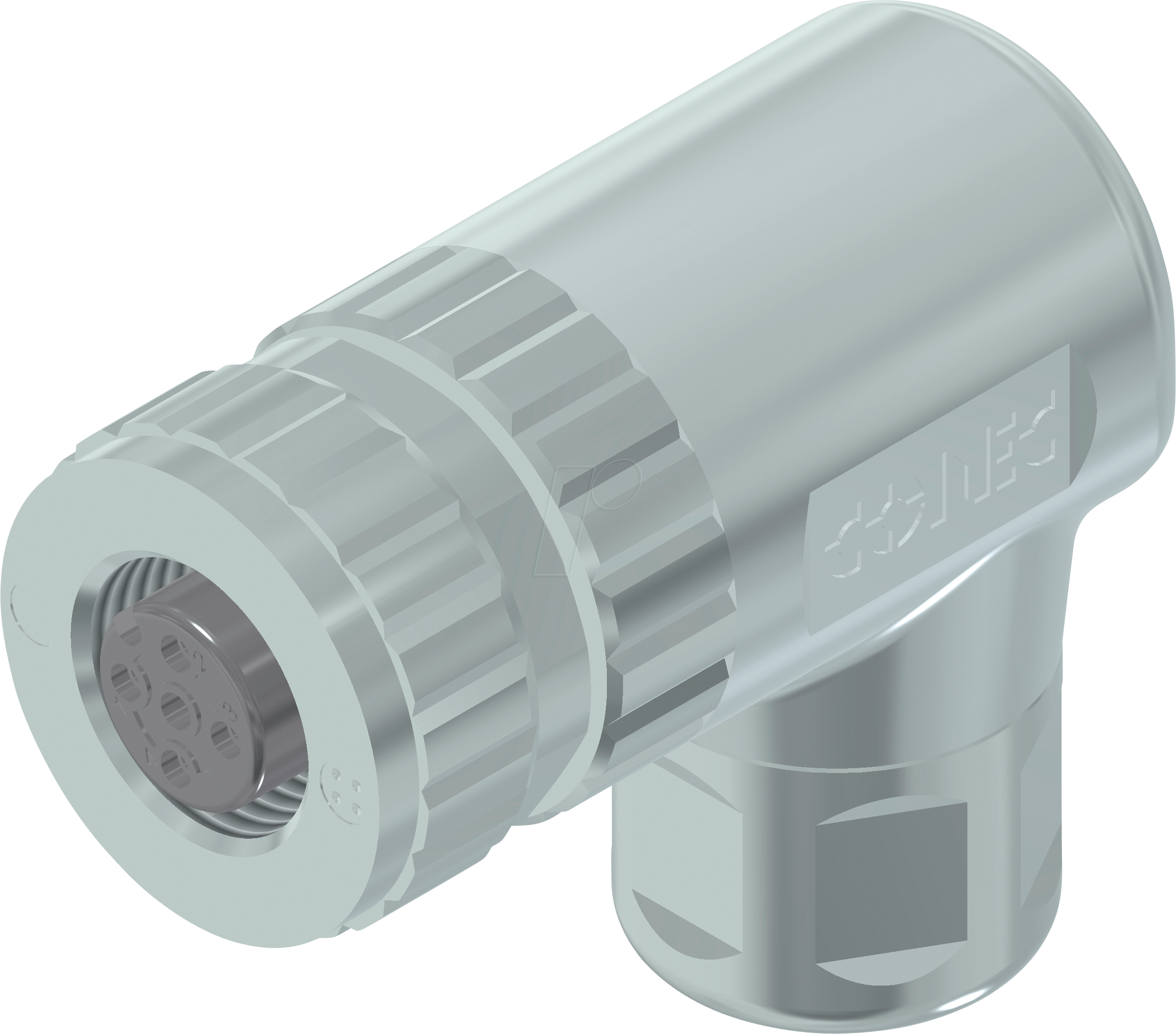 CONEC 43-00454 - SAL M 12, 4-pol, Kupplung, gewinkelt