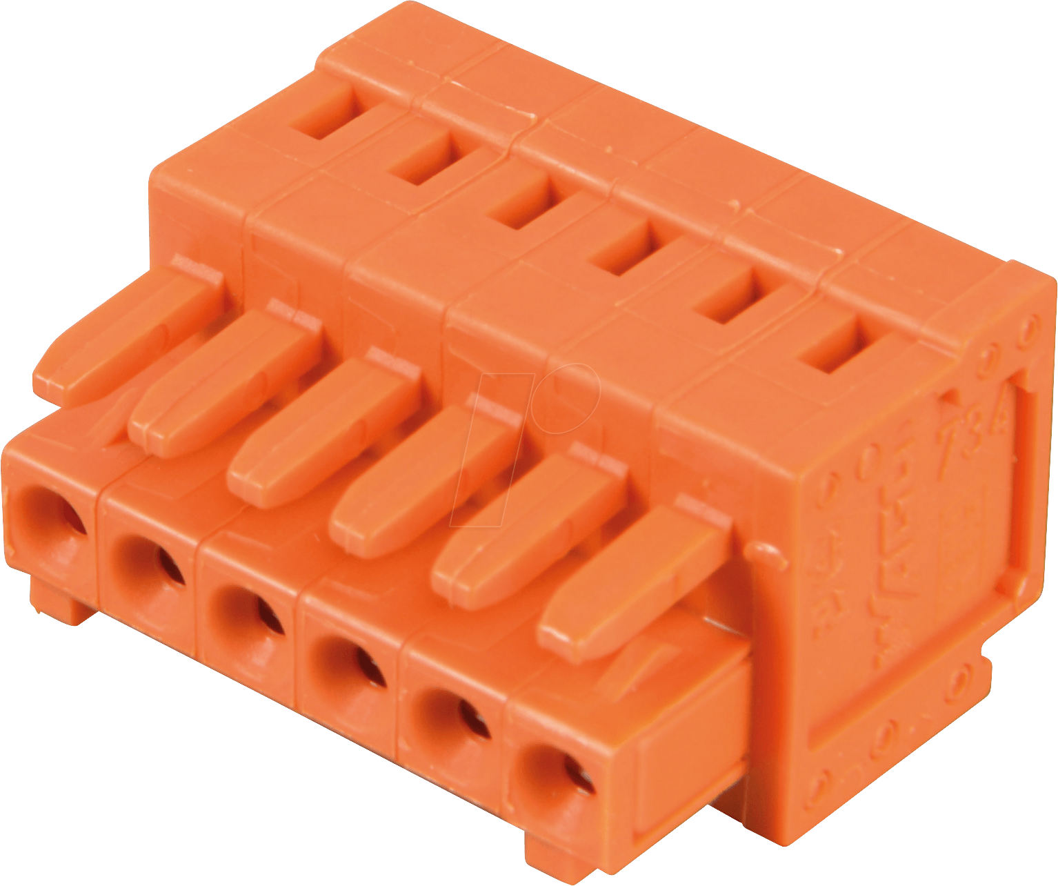 WAGO 734-206 - CAGE-CLAMP Federleiste, Mini, RM 3,81, 6-polig