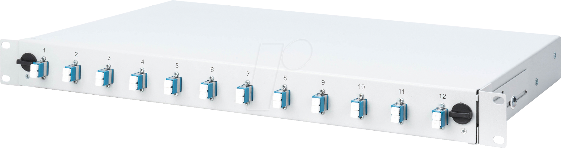 Thumbnail - DIGI DN-96331-9 - LWL Spleißbox, 1HE, bestückt, 12x LC DX, OS2