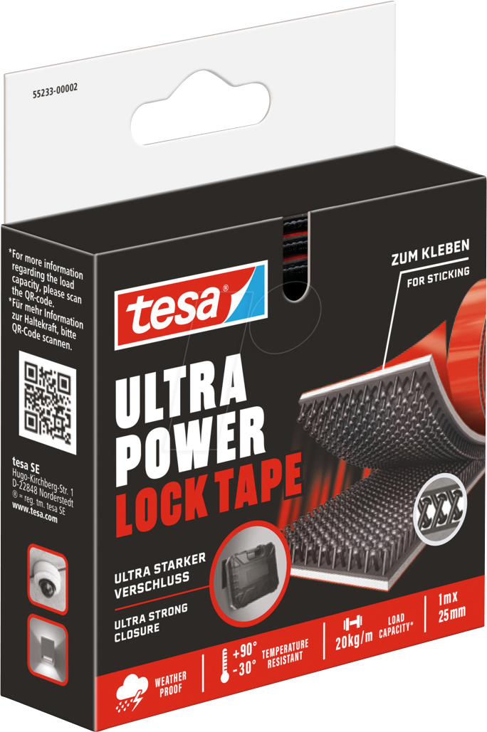 TESA 55233-2 - Ultra Power Lock Tape 1 m x 25 mm