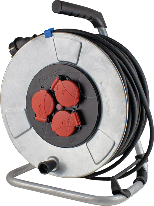 AS-SCHWABE 10316 - Metall Kabeltrommeln für Heimwerker, 50 m