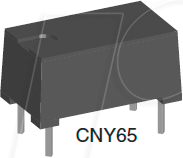 CNY 65 - Optokoppler, 1 fach, 50 - 300%, 32 Vceo, 50 mA, DIP-4 HV, 600 mi