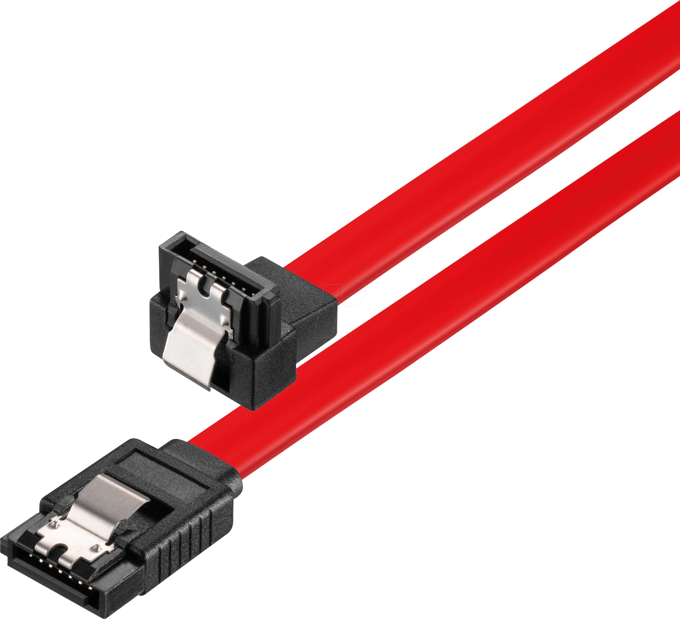 X-SATA020-050R - Kabel SATA 6 Gb/s St. > St. 50 cm, gewinkelt, rot