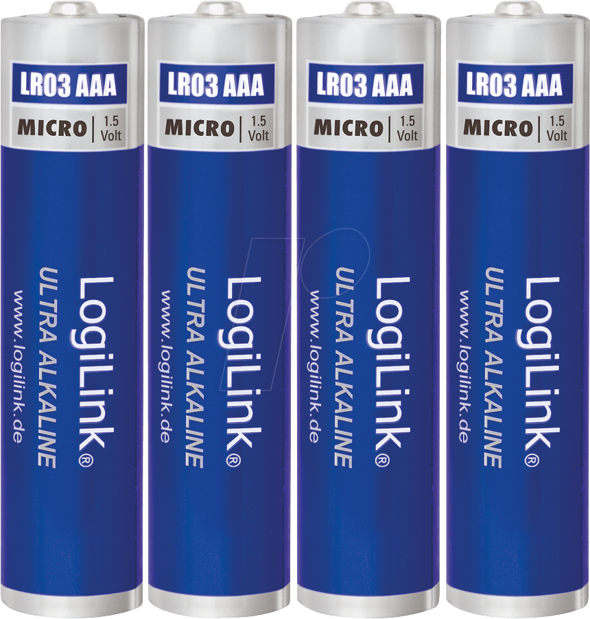LOGILINK LR03B4 - Alkaline Batterie, AAA (Micro), 4er-Pack