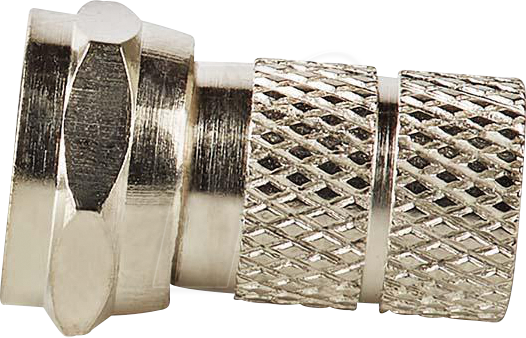 N CSGB41903ME - F-Stecker, Gerade, Kabeleingangsdurchmesser: 5.5 mm, Silber