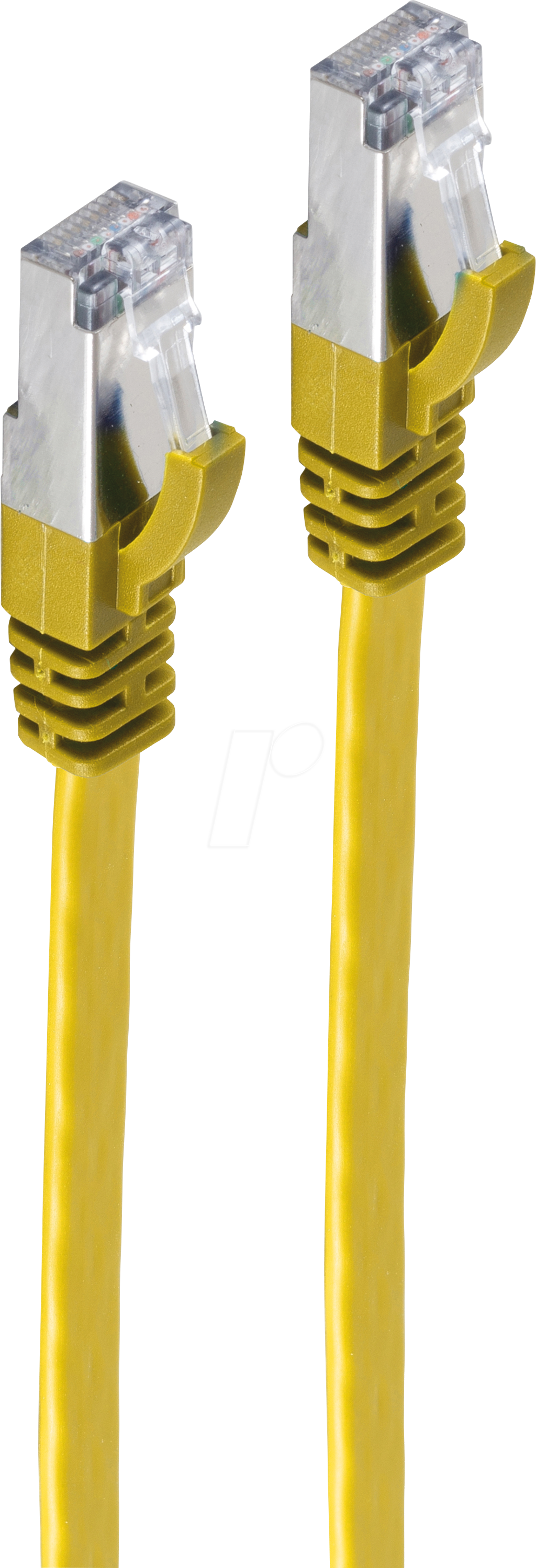 SHVP 75513-SLY - 3 m Patchk.-Flach U/FTP Cat.7-Rohkabel gelb