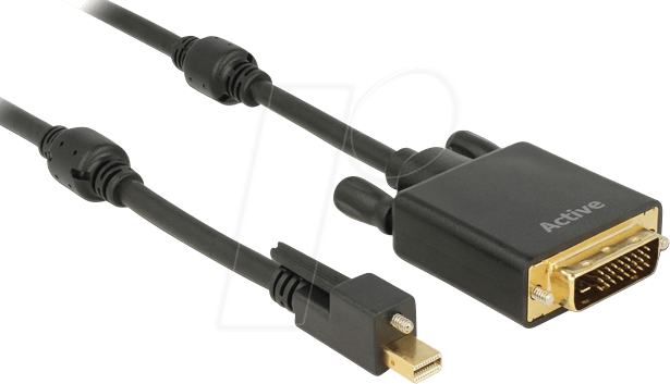 DELOCK 83726 - Mini DP 1.2 Stecker auf DVI 24+1 Stecker, 2 m
