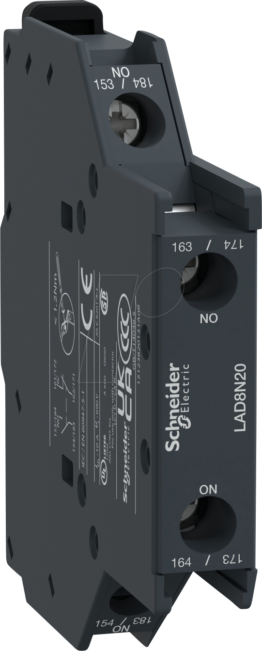 LAD8N20 - Hilfsschalterblock, TeSys D, 2 NO, Schraubanschluss