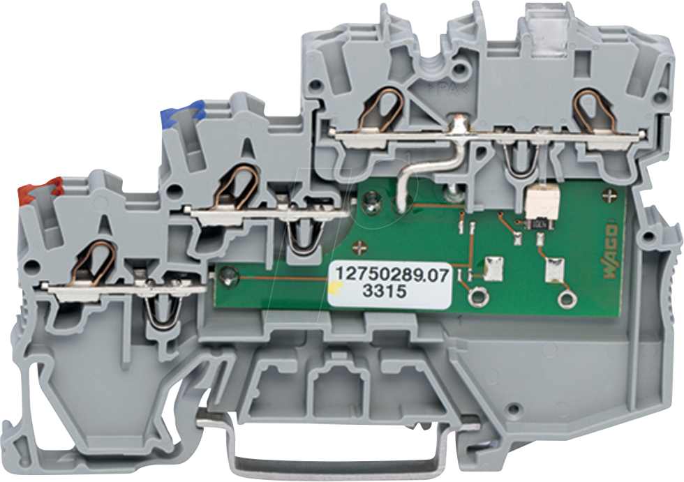 WAGO 2000-5311-2 - 3-Leiter-Initiatorenklemme, LED gelb, für PNP-(plus-)schaltende