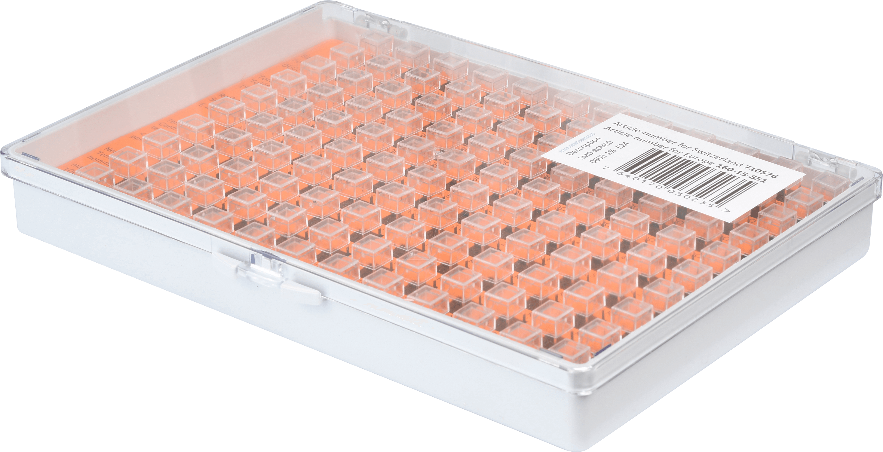 SORT 0805 R50E24 - Widerstandssortiment, 0805, E24, 1%, 50 Stk./Wert