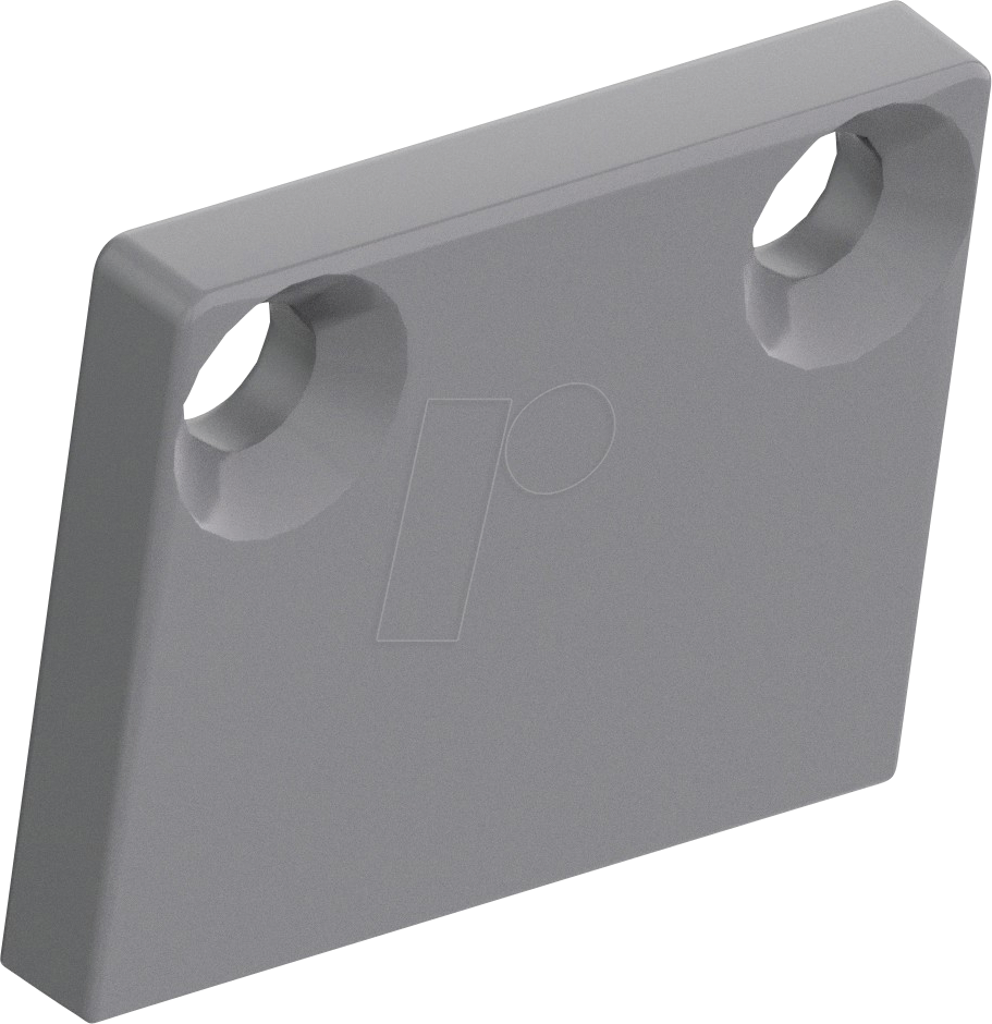 BA 62378007 - BARdolino Midi flach Endkappen grau 2 St