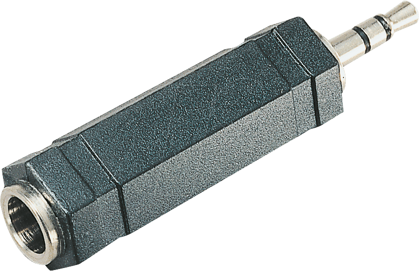 HA 36 - 3,5 mm Stereo Klinken Stecker auf 6,3 mm Stereo Klinken Buchse