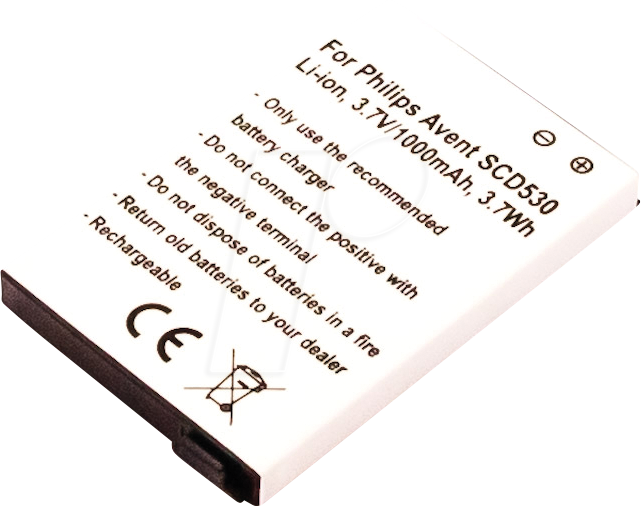 AKKU 31169 - Ersatzakku, Avent Eco SCD535 DECT, Li-Ion, 1000 mAh