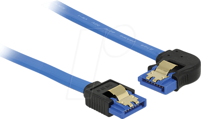 DELOCK 84984 - SATA 6 Gb/s Buchse gerade > SATA Buchse links 30 cm blau