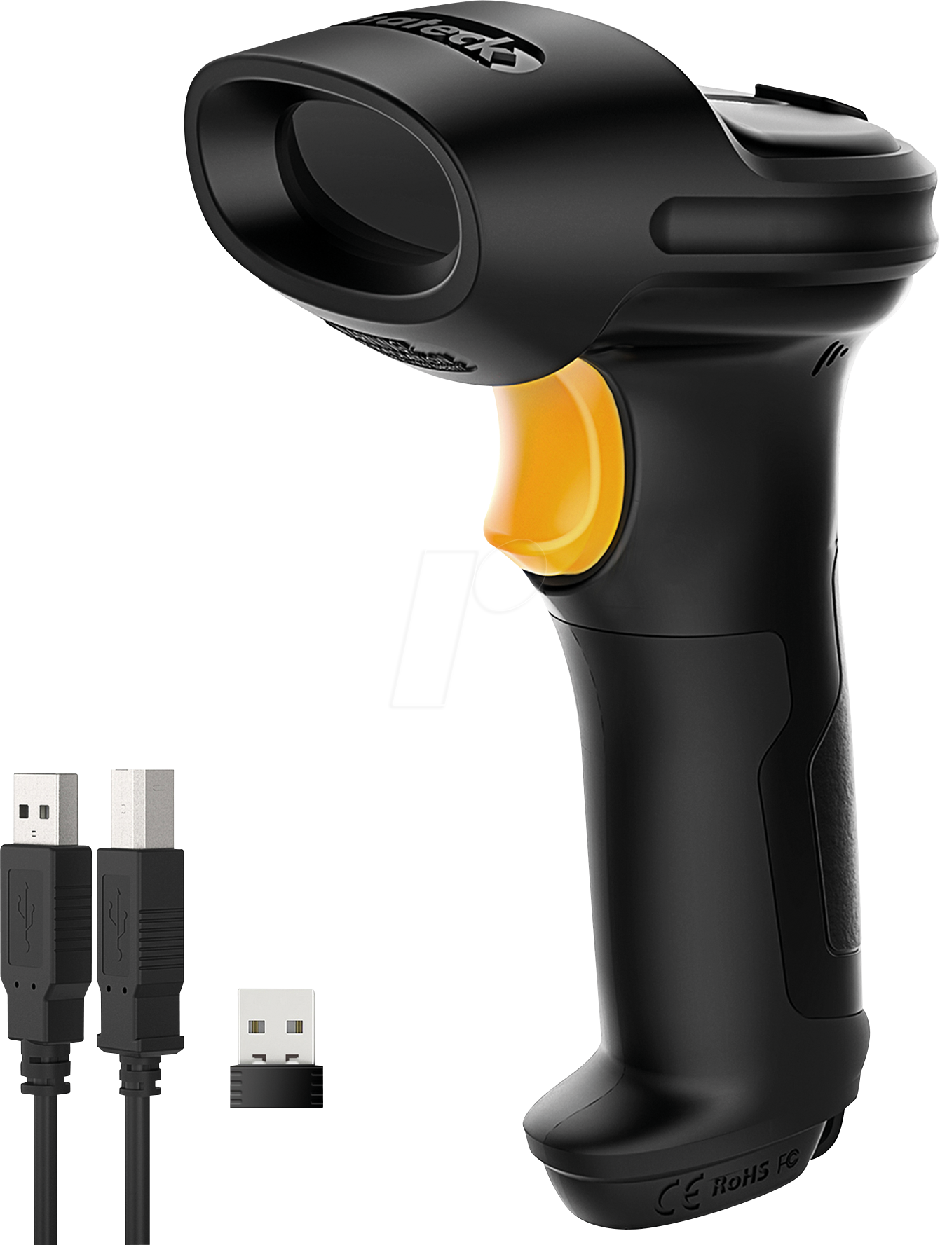 INATECK BCST60SW - Barcodescanner, 1D, Laser, Funk/USB, schwarz