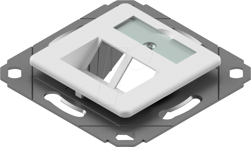 Thumbnail - CKVD1D1 - Keystone Modulaufnahme, preLink / fixLink, 2 Port, RAL 9010