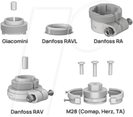 MIL WT101AKT3015 - Adapter Kit für Heizkörperventile