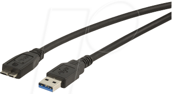 USB3 A-A-MIC2 SW - USB 5 Gb/s Kabel, A Stecker auf Micro B Stecker, 1,8 m