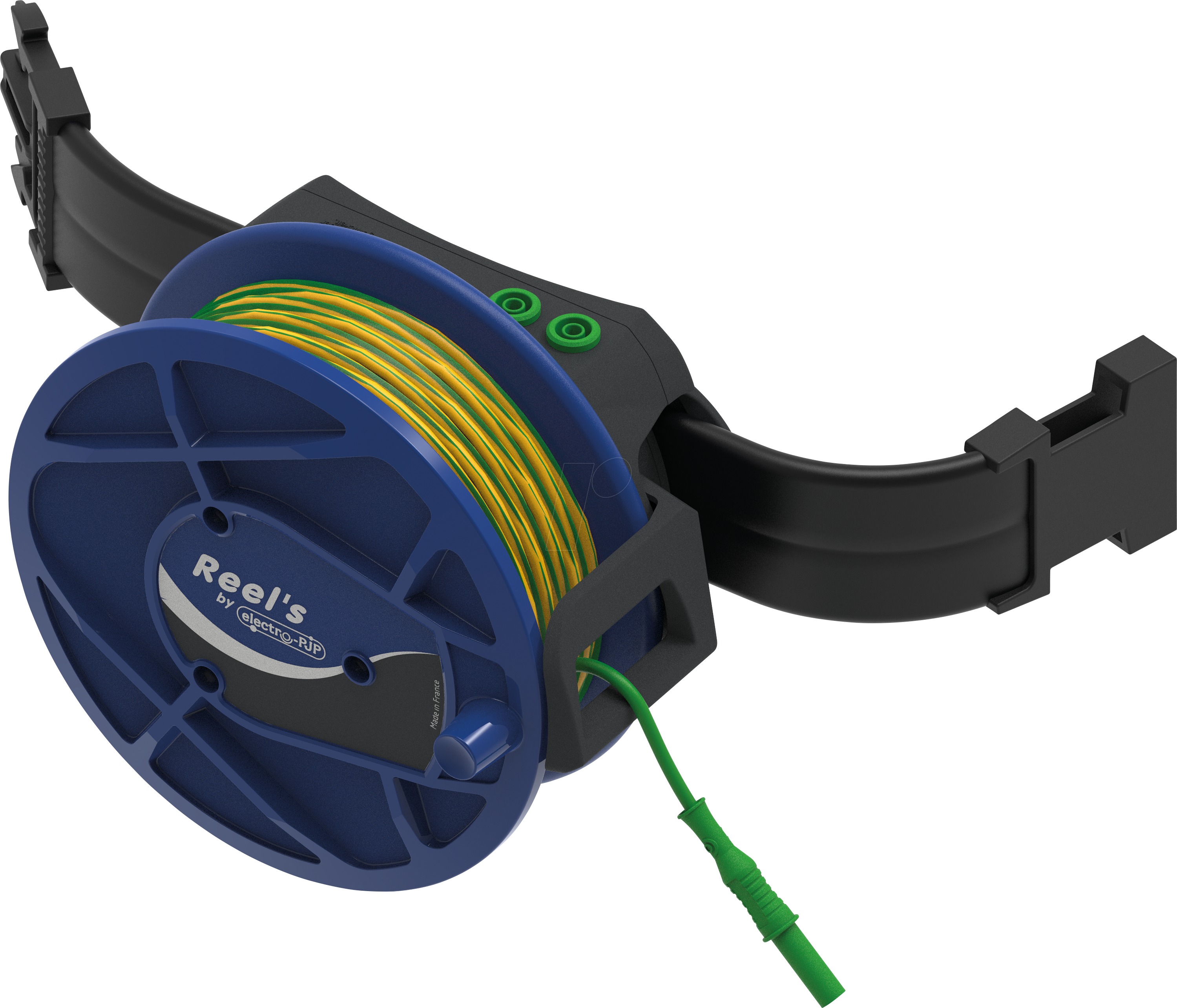 STBREEL 30 GL-GR - Kabeltrommel, gelb-grün, 30 m, mit Umhängegurt