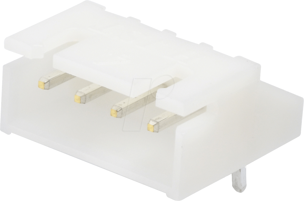 JST XH4P ST90 - JST - Stiftleiste, 90°, 1x4-polig - XH