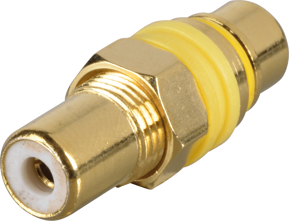 CEAG GE - Cincheinbaubuchse, Farbcodierung gelb, vergoldet