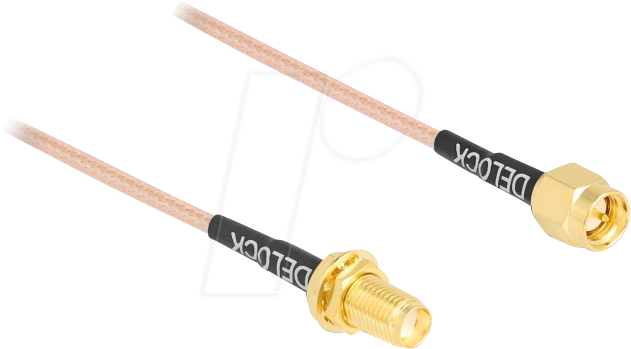 DELOCK 12011 - Antennenkabel, SMA Stecker / SMA Buchse, 0,75 m