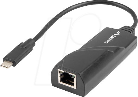 LBG NC100002 - Netzwerkkarte, USB-C, Gigabit Ethernet, 1x RJ45