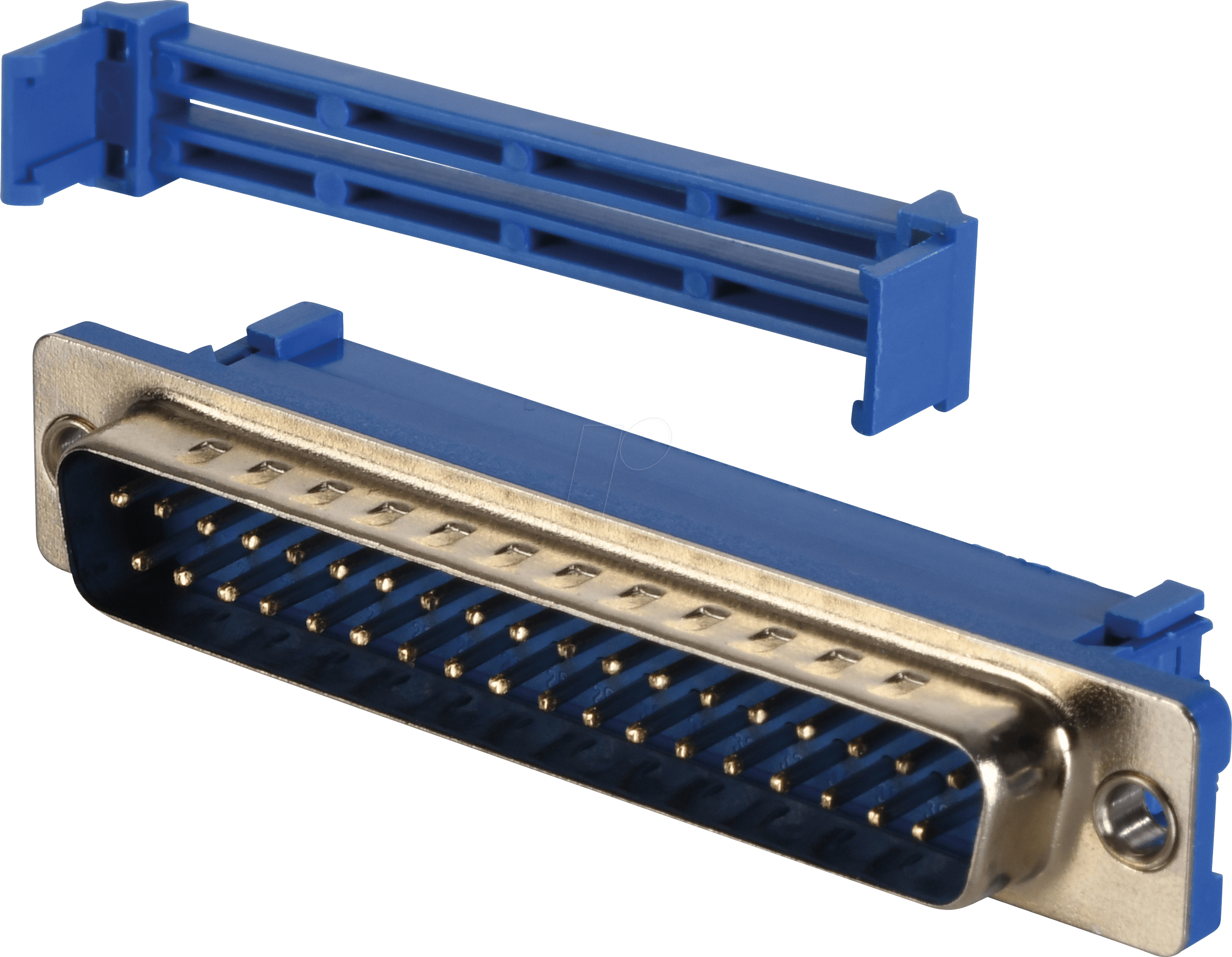 D-SUB ST 37FB IS - D-SUB-Stecker, 37-pol, Flachbandkabel, mit Isolator