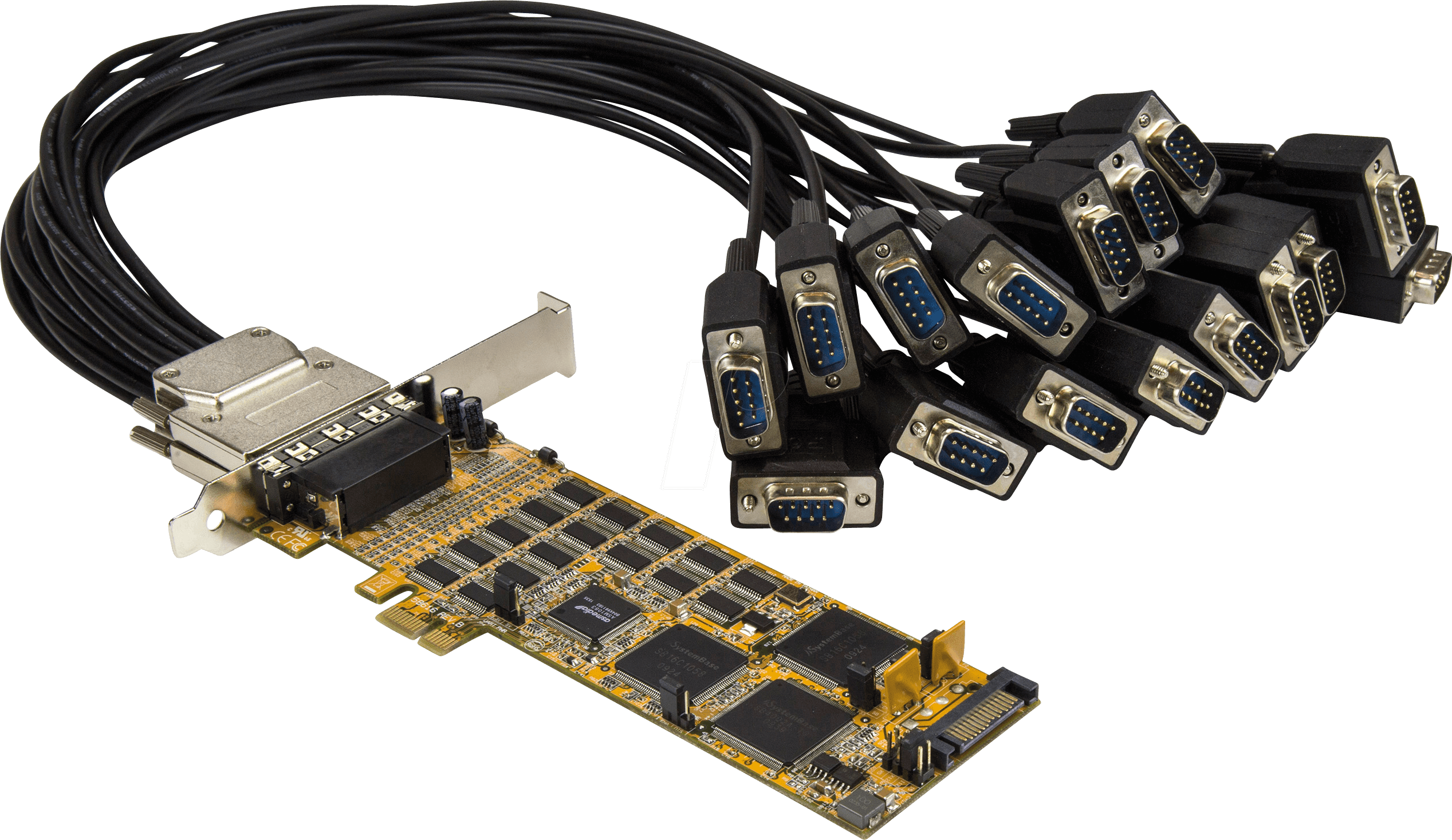 Thumbnail - ST PEX16S550LP - 16 Port RS232, seriell, PCI Karte, Low Profile