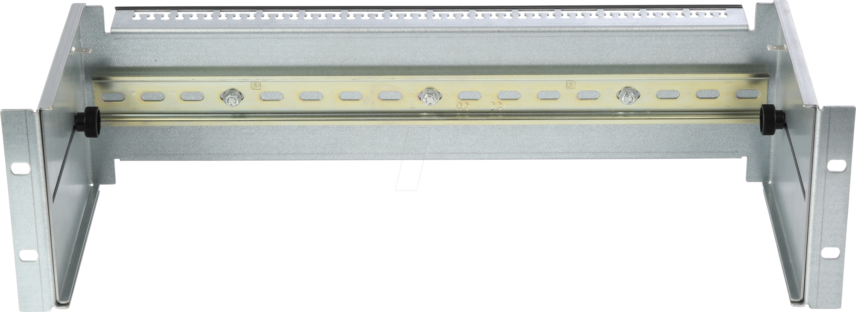 APRA 205-420-65 - 19''-Hutschienenhalter 3HE, tiefenvariabel