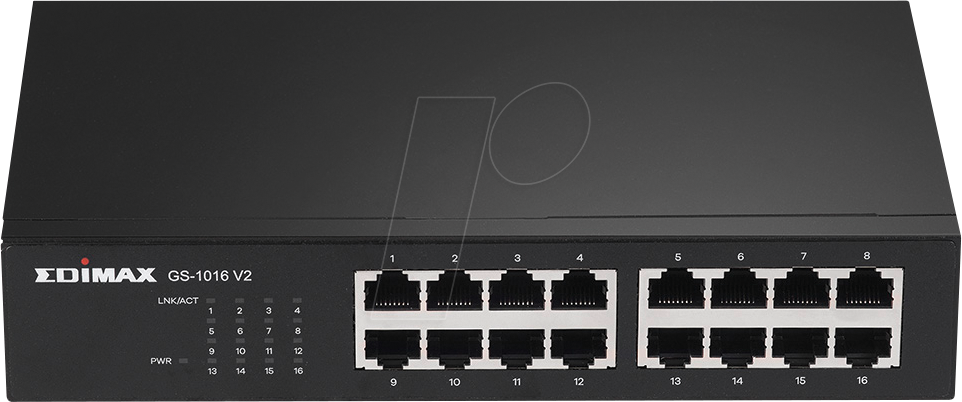 EDI GS-1016 V2 - Switch, 16-Port, Gigabit Ethernet