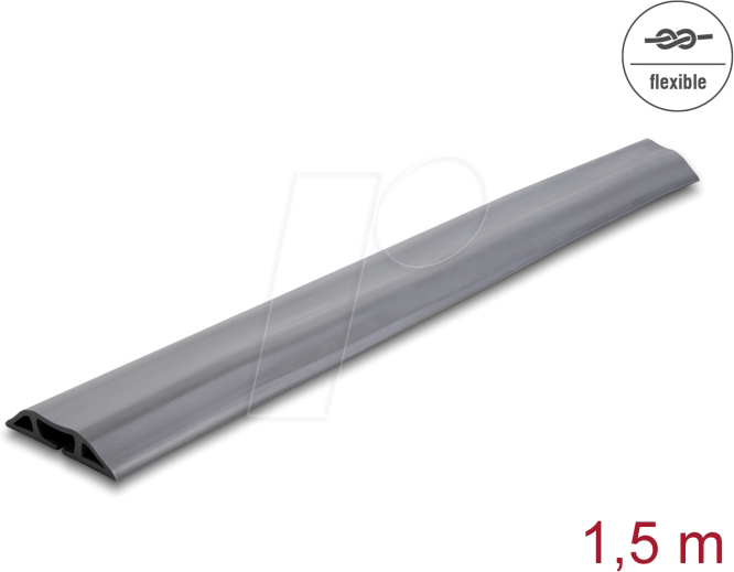 DELOCK 20733 - PVC Kabelkanal flexibel 70 x 13 mm - Länge 1,5 m grau