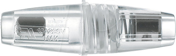 BUL FX0180 - Sicherungshalter, 6,3 x 32 mm, Schraubklemmen, transparent