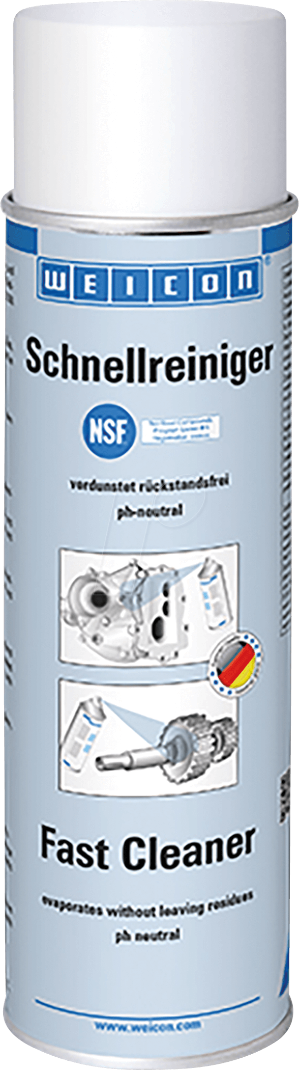 WEICON 11212500 - Oberflächenreiniger, Fast Cleaner, 500 ml, NSF K1/K3