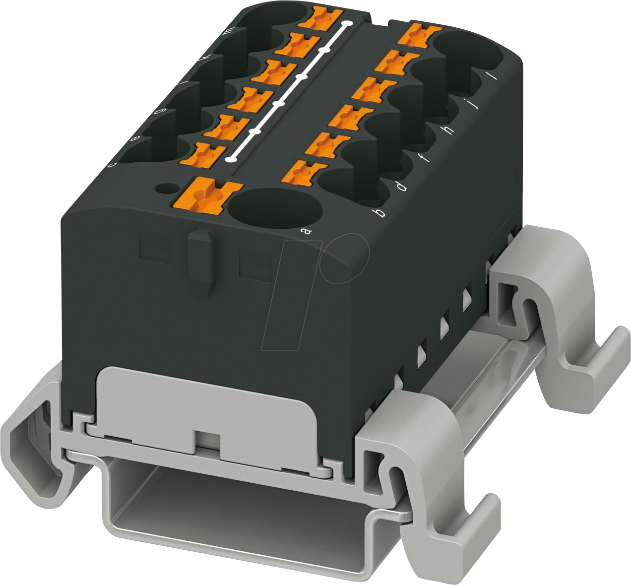 PHOE 3273760 - PTFIX 10/12X4-NS35A BK - Verteilerblock
