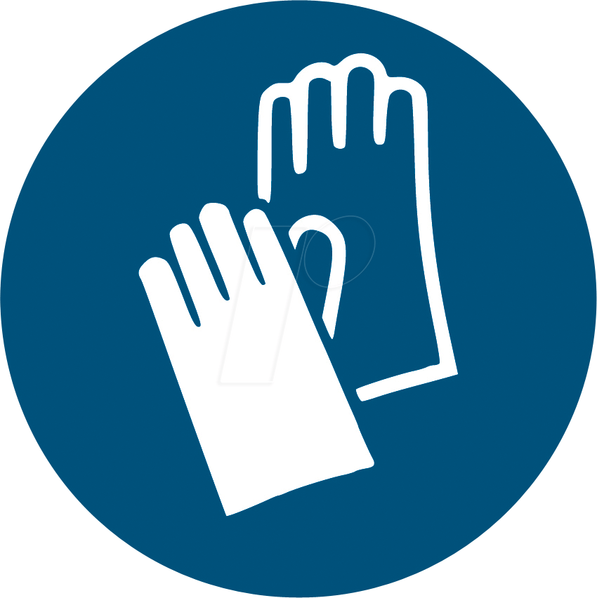 W 74210-2 - Gebotsschilder: Schutzhandschuhe benutzen, 50 mm